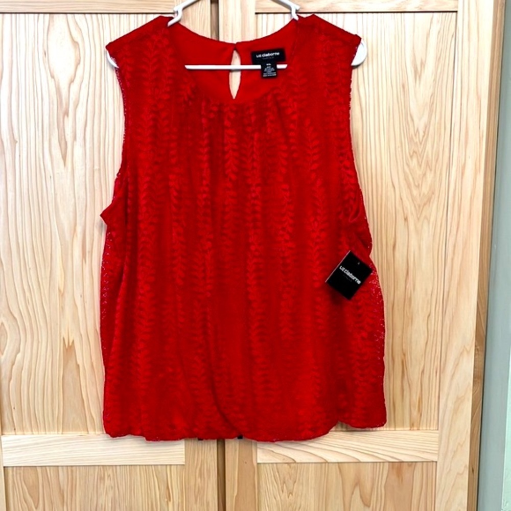 NWT Liz Claiborne Lace Top size XXL